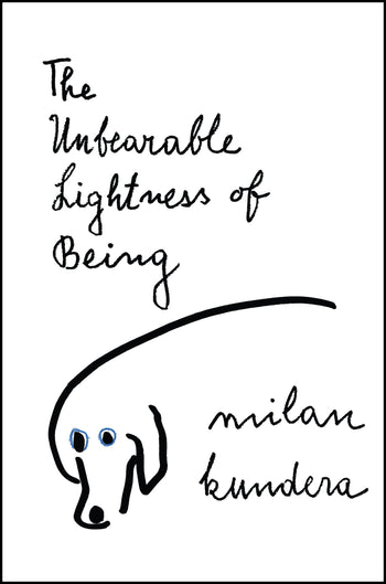 Book cover of 'The Unbearable Lightness of Being' by Milan Kundera with a minimalist design.