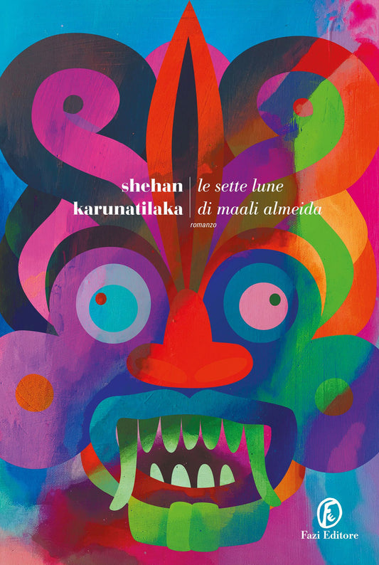 Colorful book cover with abstract design and text