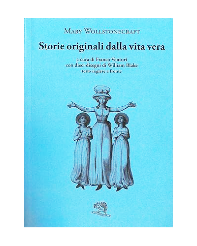 Book cover with illustration of a woman and two children on a blue background